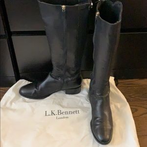 L.K. Bennett tall riding boots